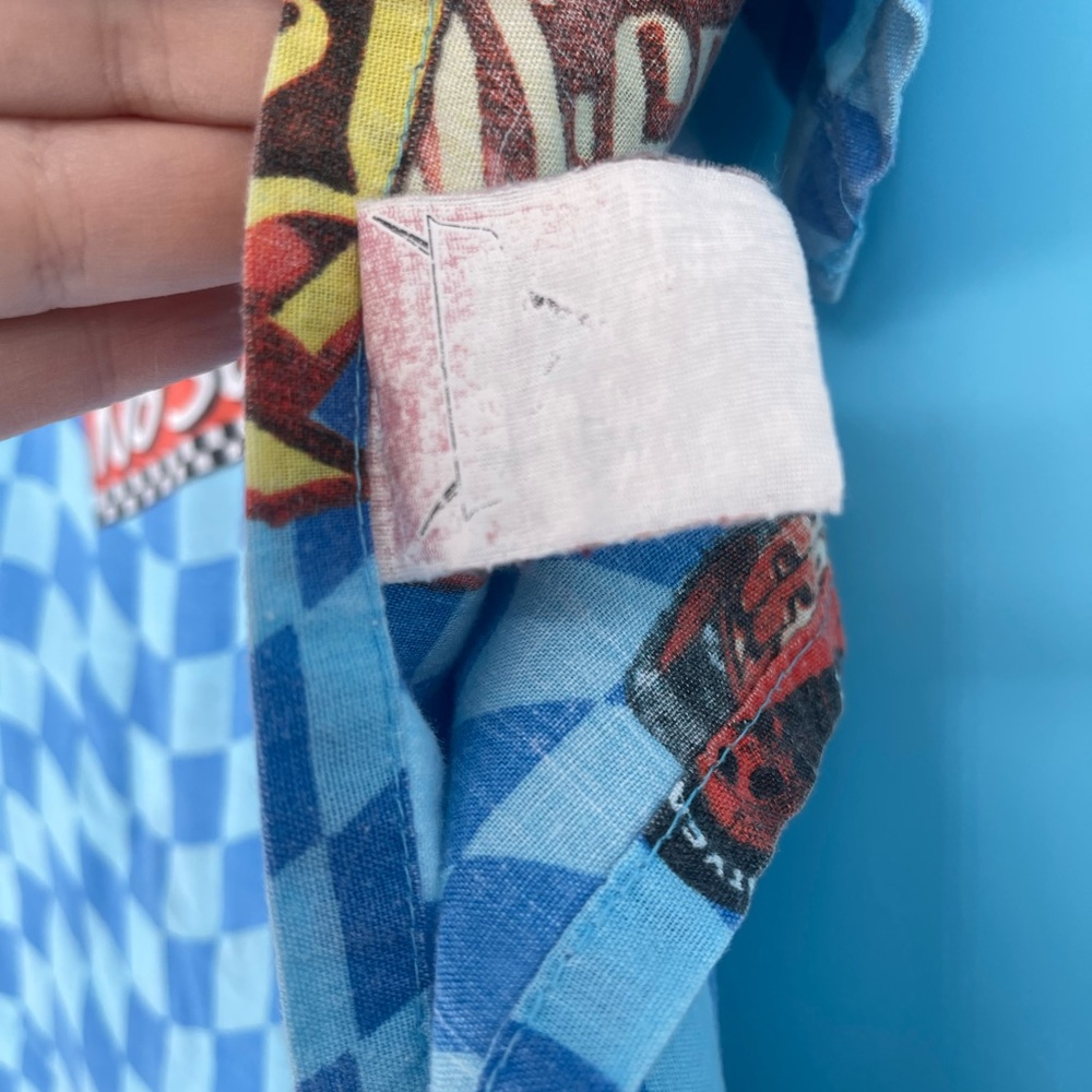 Disney Cars Checkered Blue flat sheet - Picture 4 of 6